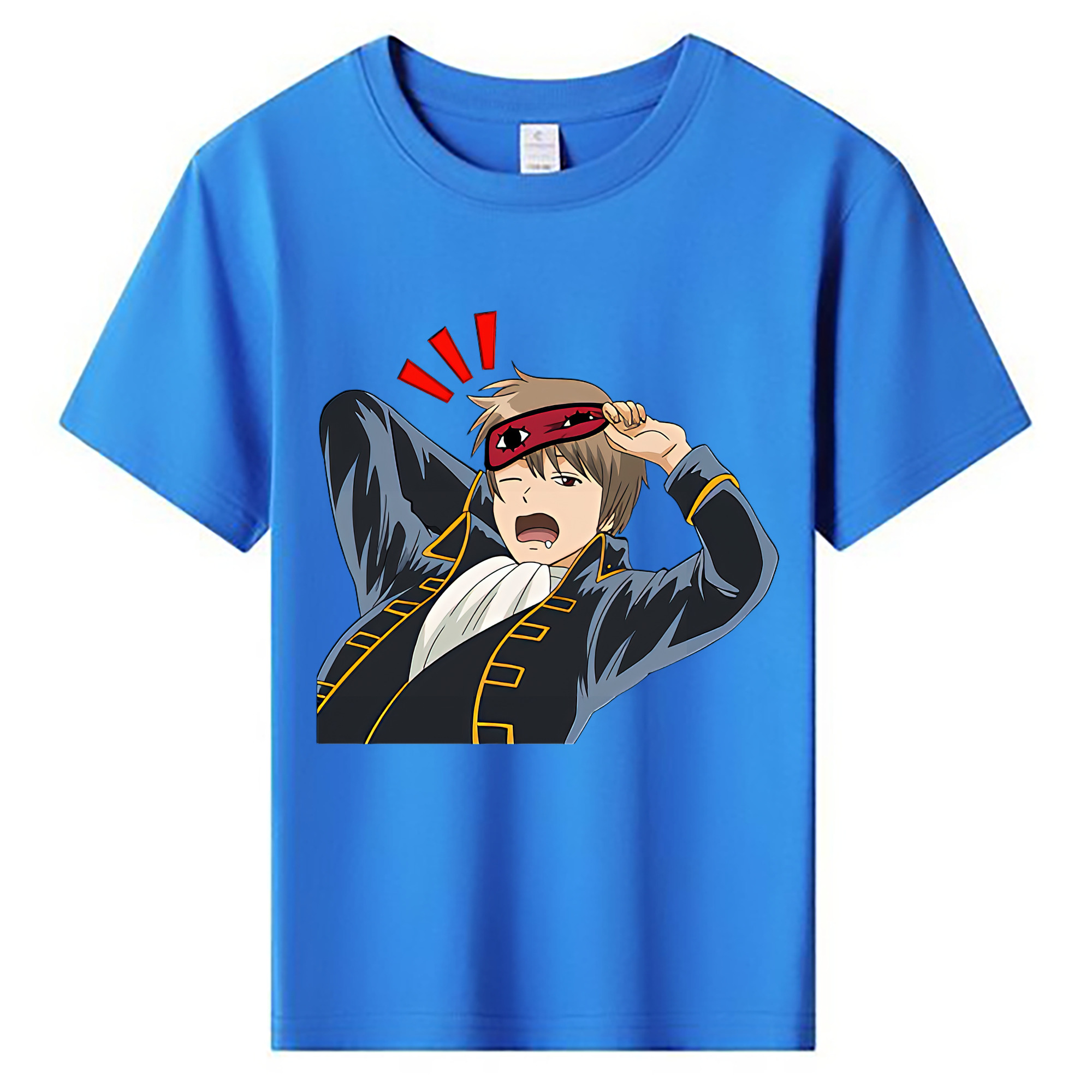 （画像用） ぎんたま 坂田銀時（さかたぎんとき） 神楽 志村新八（しむら しんぱち） GINTAMA Sakata Gintoki Kagura Shimura Shinpachi 綿100％キッズTシャツ（フロントプリント）